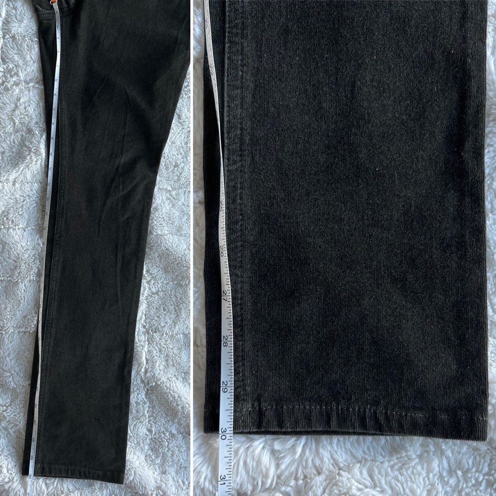 Anthropologie Pilcro and the Letterpress Serif Skinny Corduroy Pants 31 Green - Picture 9 of 9